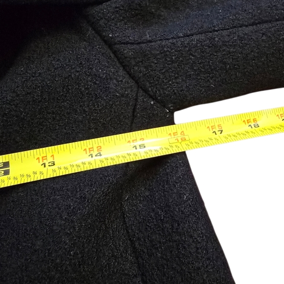 Club Monaco Wool And Leather Coat Size Xs - Picture 4 of 7